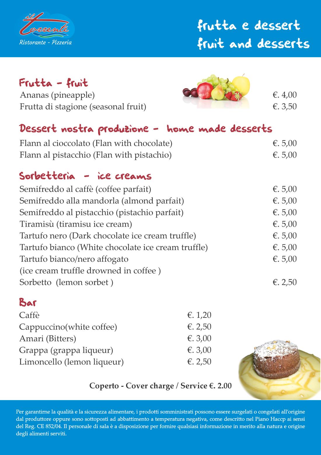 Frutta e Dessert
